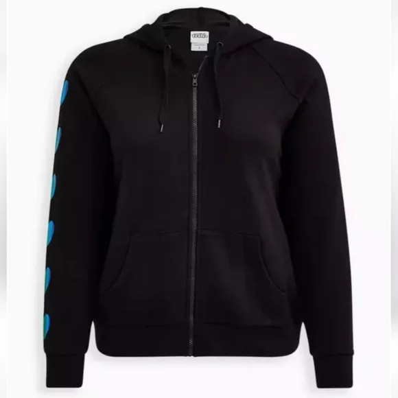 Torrid Trolls "Love Always" Zip Up Hoodie β€οΈπ§‘πππ - Picture 2 of 7